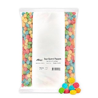 Albanese Sour Gummi Poppers Bulk Candy 4.5 Pound Bag