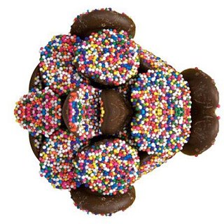 Asher's Milk Chocolate Nonpareils Colored Seeds 8 lb