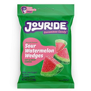 Joyride Low Sugar Sour Watermelon Wedges Candy 3.5 oz 10 ct