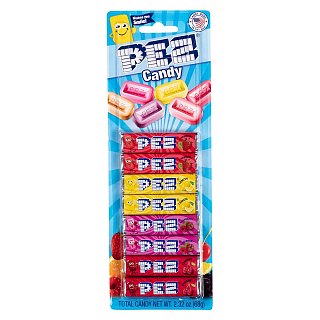 Pez Blister Packs Candy Only Assorted Fruit 8-Pack 24 ct tray