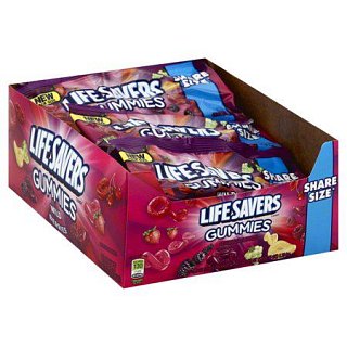 Lifesavers Gummies Wild Berries Share Size 15 Count 4.2 Ounce Bags Tray