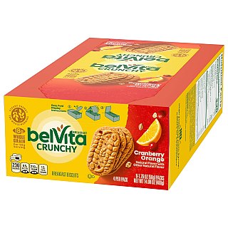 Belvita Crunchy Cranberry Orange Breakfast Bars 1.76 oz 8ct Tray