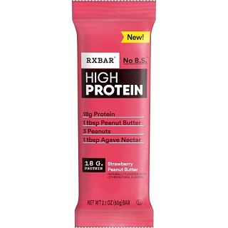RX Bar HIGH Protein Bar Strawberry Peanut Butter 2.1 oz 12 ct