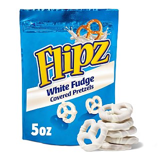 Flipz White Fudge Covered Pretzel 5oz 6ct
