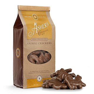 Asher's Milk Chocolate Animal Crackers Gift Bag 6.1 oz 6 Pack