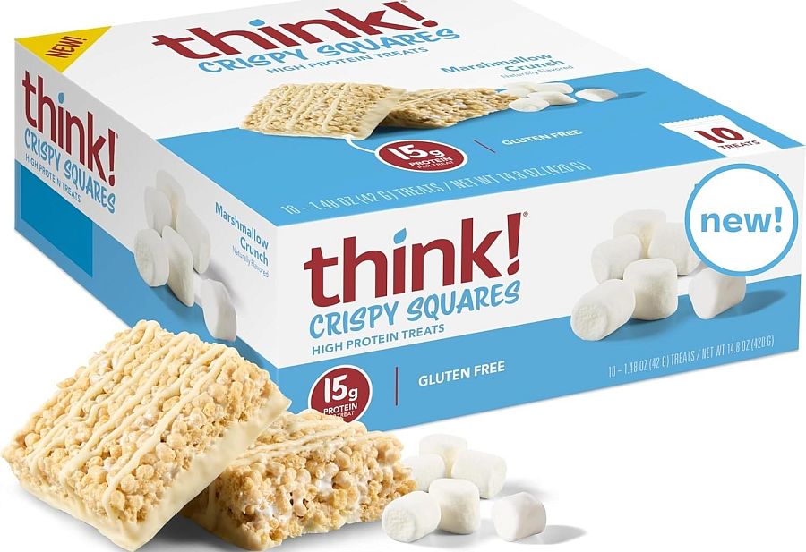 Think Protein Crispy Squares MarshmallowTreat 1.48oz 10ct