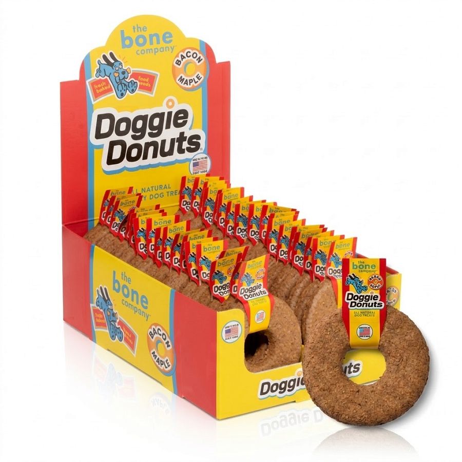 Bone Company Donut Bone Bacon Maple Dog Treats  .7oz 36ct