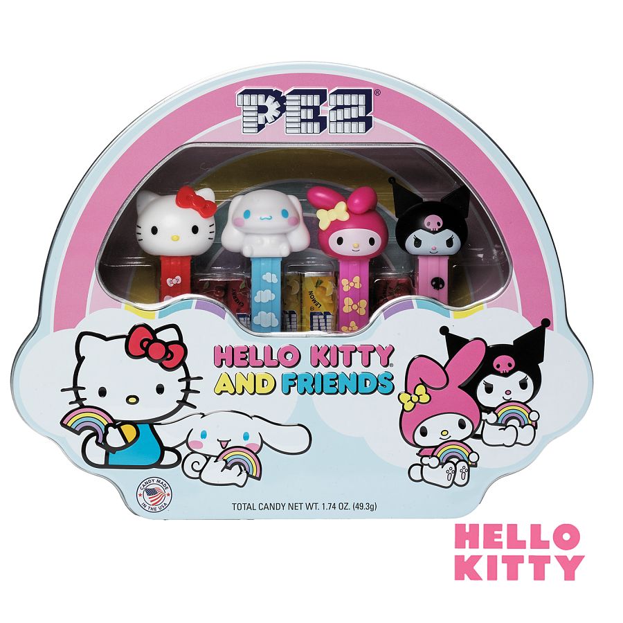 Hello Kitty & Friends PEZ Gift Tin 4 Dispensers Limited Edition