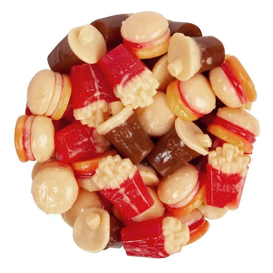 Amos 4D Gummy Fast Food Candy 2.64 lb
