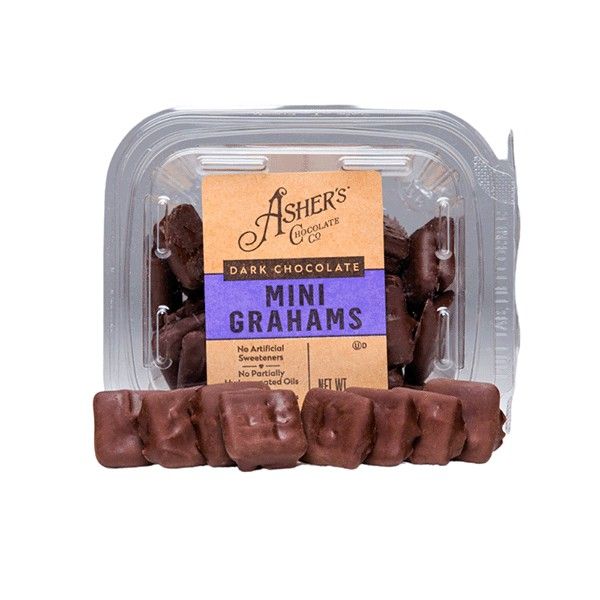 Ashers Dark Chocolate Mini Graham Freshpack 6oz 6 Pack