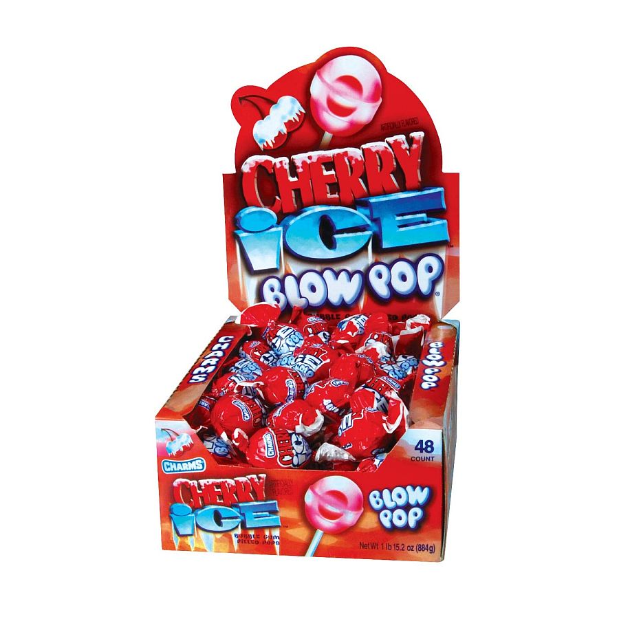 Charms Cherry Ice Blow Pops 48 Count