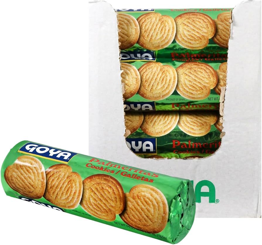 Goya Palmeritas Cookies 8 Pack 3.5 Oz Tray