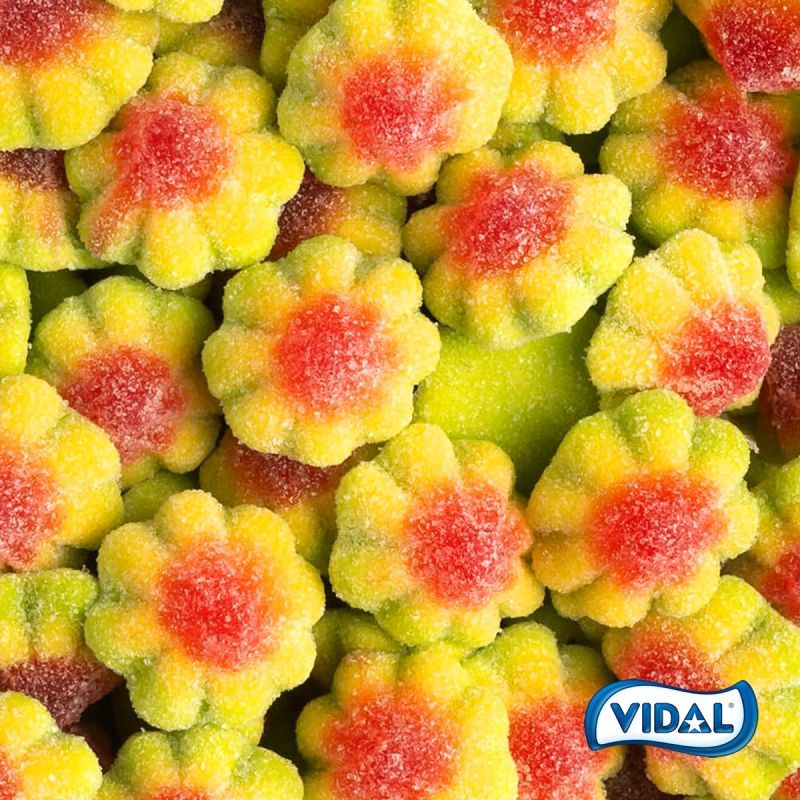 Vidal 2.2 Lb Sour Flowers Gummi Bulk