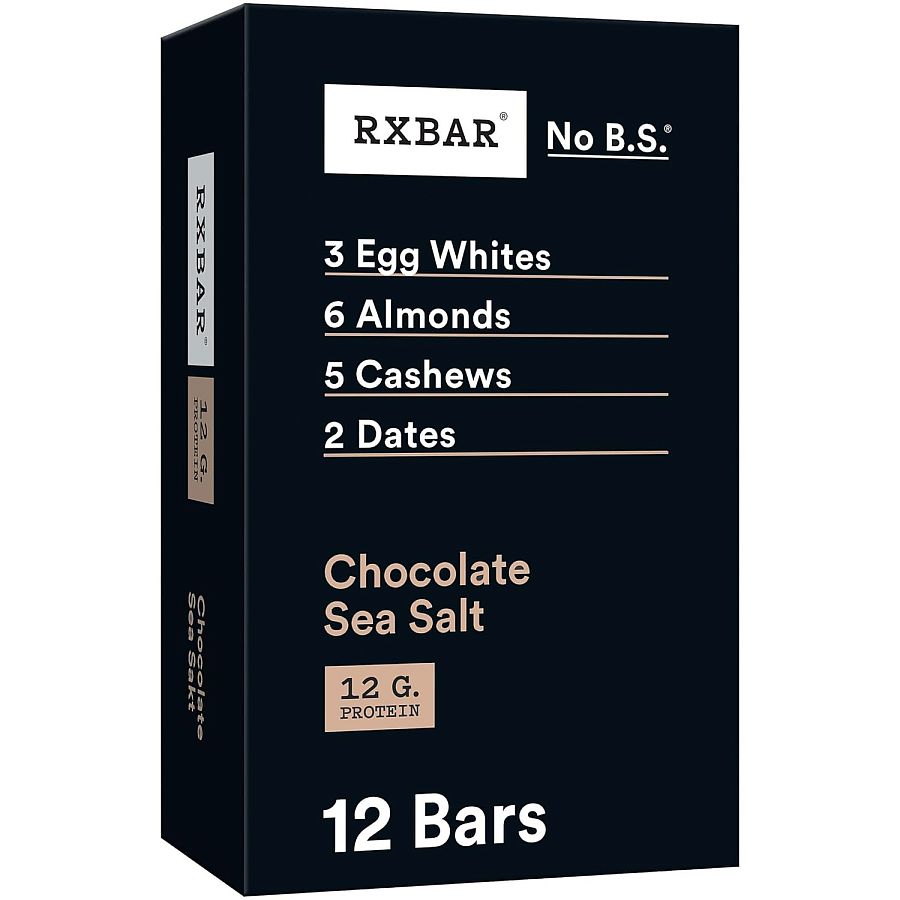 RXBAR Protein Bars Chocolate Sea Salt 1.8 oz 12 ct