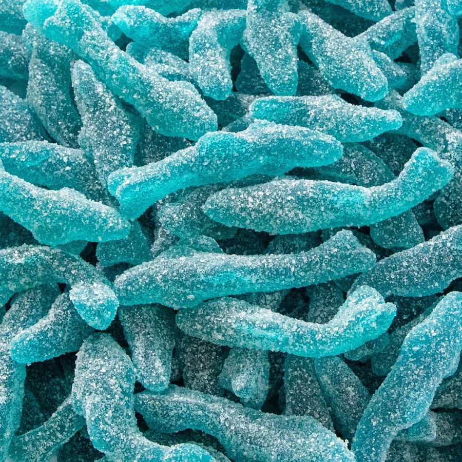 Sour Fizzy Blue Sharks Gummy Candy 5 lb