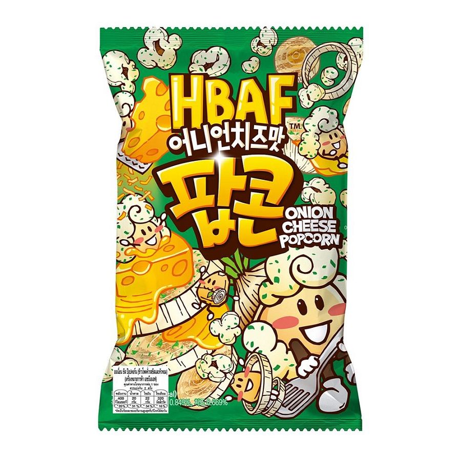 HBAF Korea Import Onion Cheese Popcorn 2.82 oz 12 ct