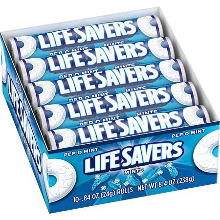 Life Savers Pep-O-Mint Rolls 20 Count 0.84 ounce