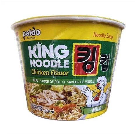 Paldo King Noodle Mild Chicken Flavor Soup 3.88 oz  6 Pack