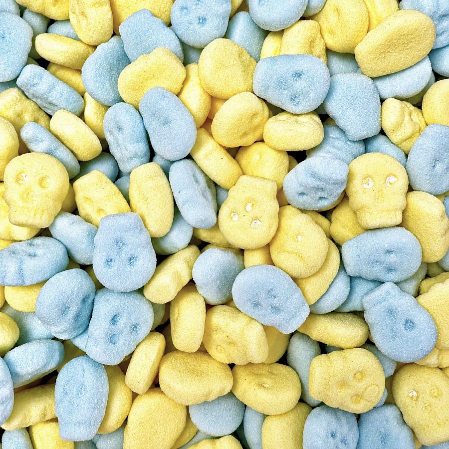 Skummis Swedish Edition Blue & Yellow Mini Foam Skulls 4.4 lb