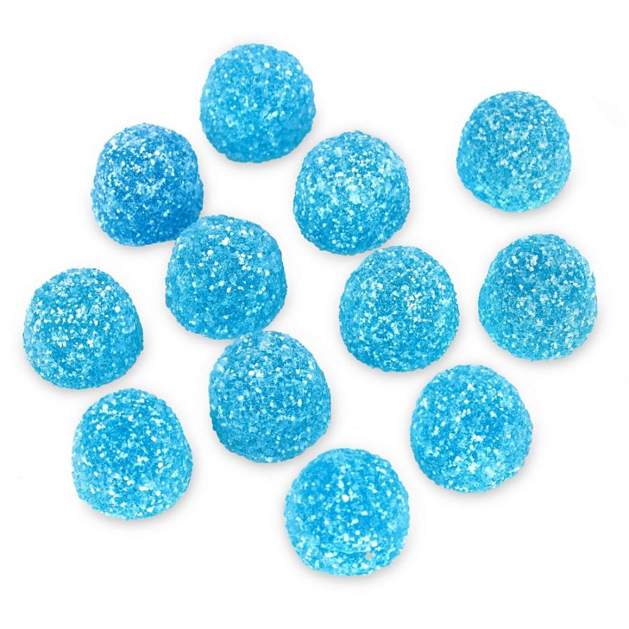 Fini Sour Blue Drop Buttons Gummy 2.2 lb Kosher Parve