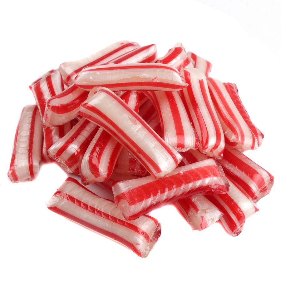 Cavalier Red White Striped Mint Straws Peppermint 5.5 lb