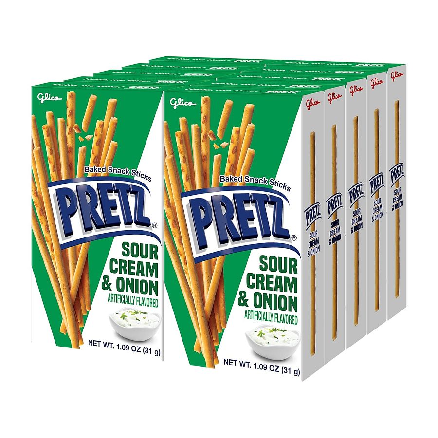 Glico Pocky Pretz Sour Cream & Onion Snack Sticks 1.09 oz 10ct