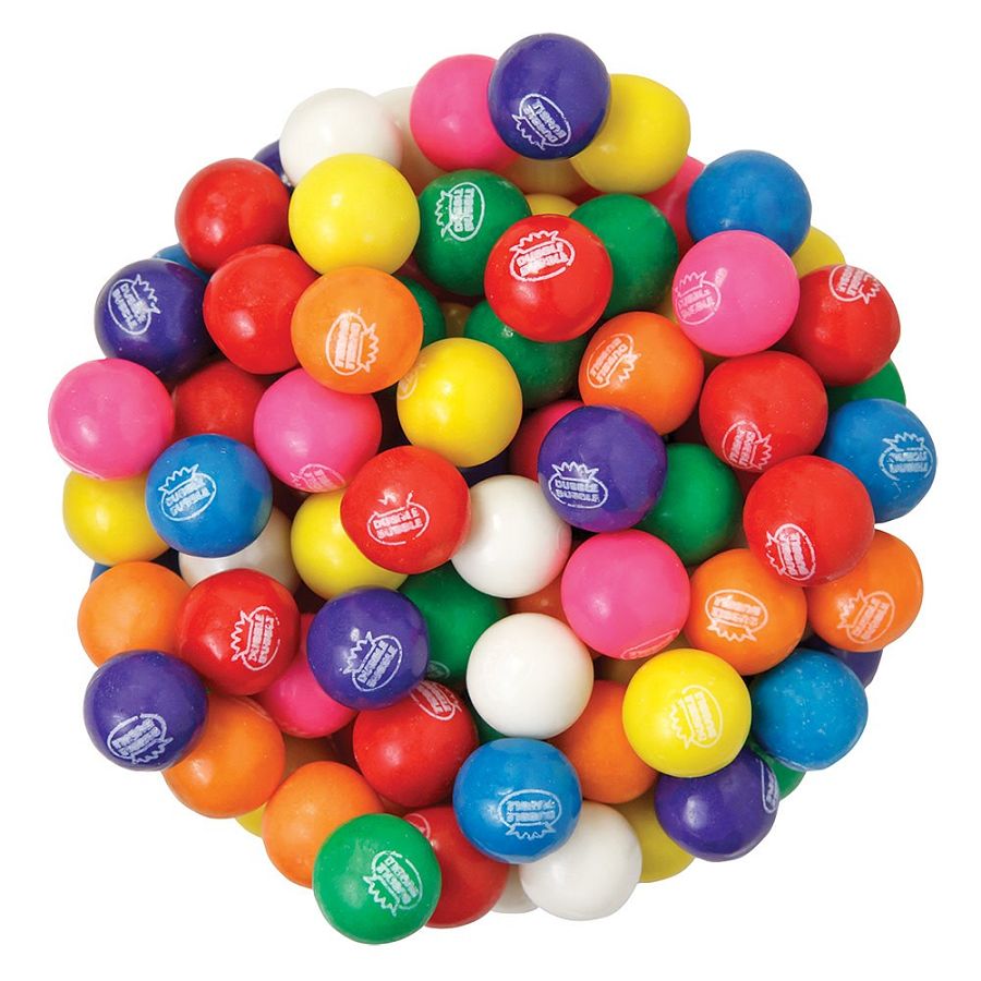 Concord Dubble Bubble Assorted 3650  Gumballs 0.60"  4.4 lb