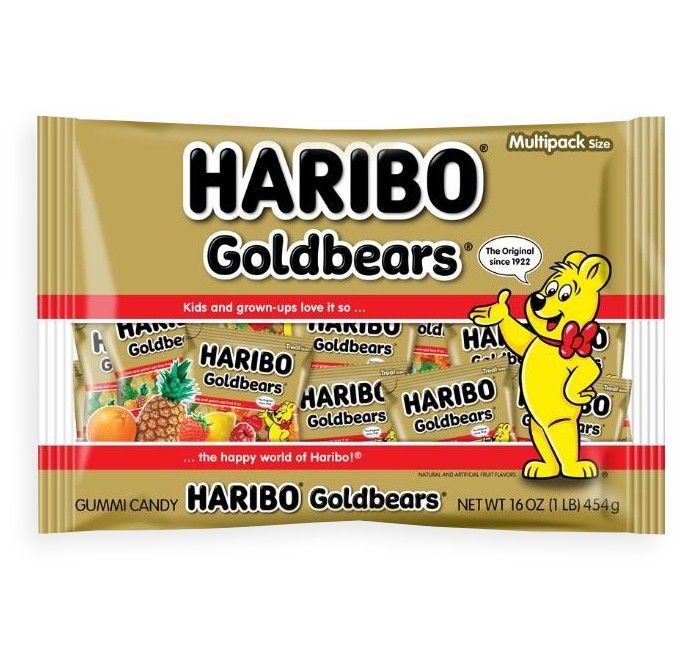 Haribo Goldbear Mini Treat Size Bags 16oz Bag 6 Pack