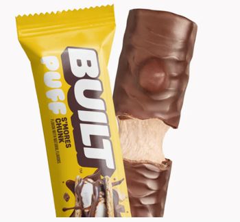 BUILT Puff Protein Bar S'mores Chunk 1.41 oz 12 ct