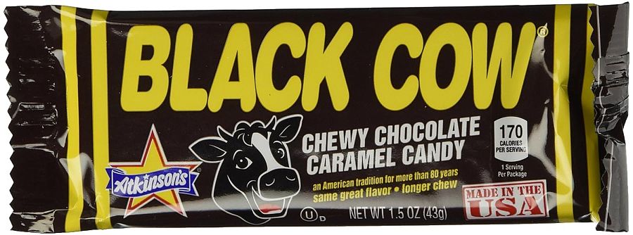 Atkinson Black Cow Chocolate Caramel Candy Bar 1.5 oz 24 ct