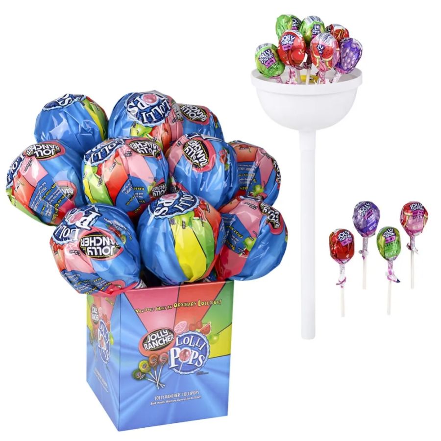 Mega Size Jolly Rancher  Lollipops 12" 12 ct Display