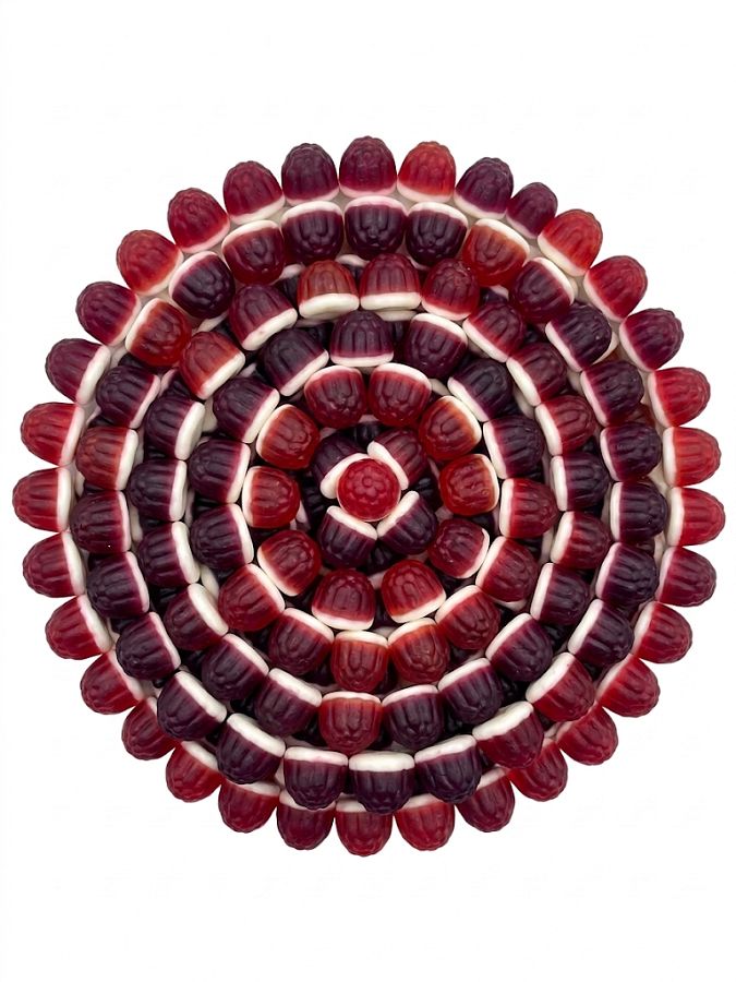 Turkish Liquid Filled Fruit Gummy  Berry Strawberry Cherry Raspberry 2.8 lb