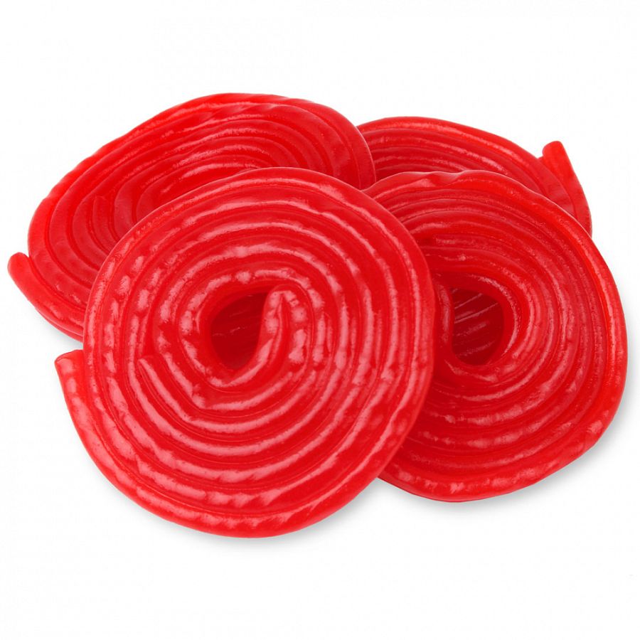 Fini Strawberry Red Spiro Licorice Wheel Candy 2.2 lb