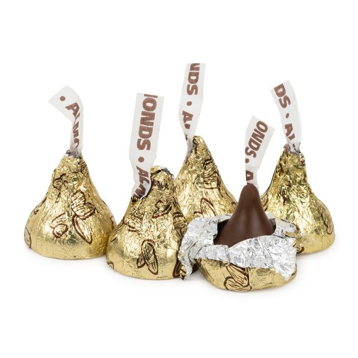 Hershey Kisses Chocolate Almond Gold Bulk 3.75 lb
