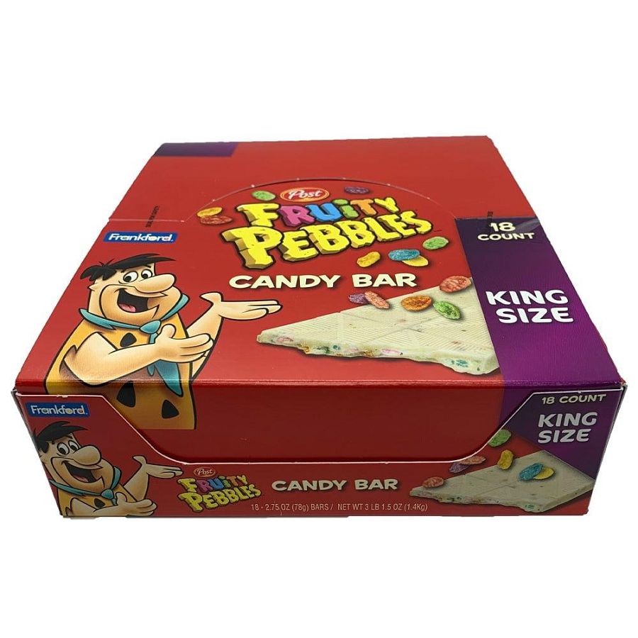 Fruity Pebbles 18 Ct 2.75 Oz King Size Candy Bar Tray