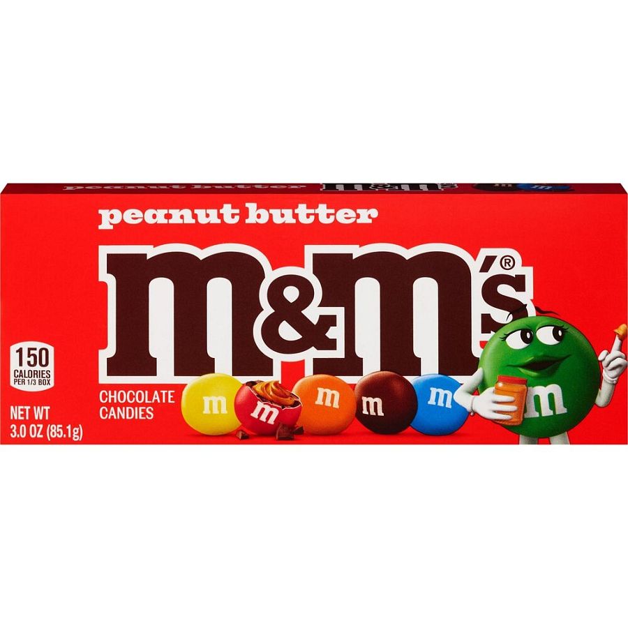 Peanut Butter M&M Movie Theater Box 3.0 oz 12 ct