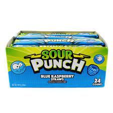 Sour Punch Blue Raspberry Straws 24 Count