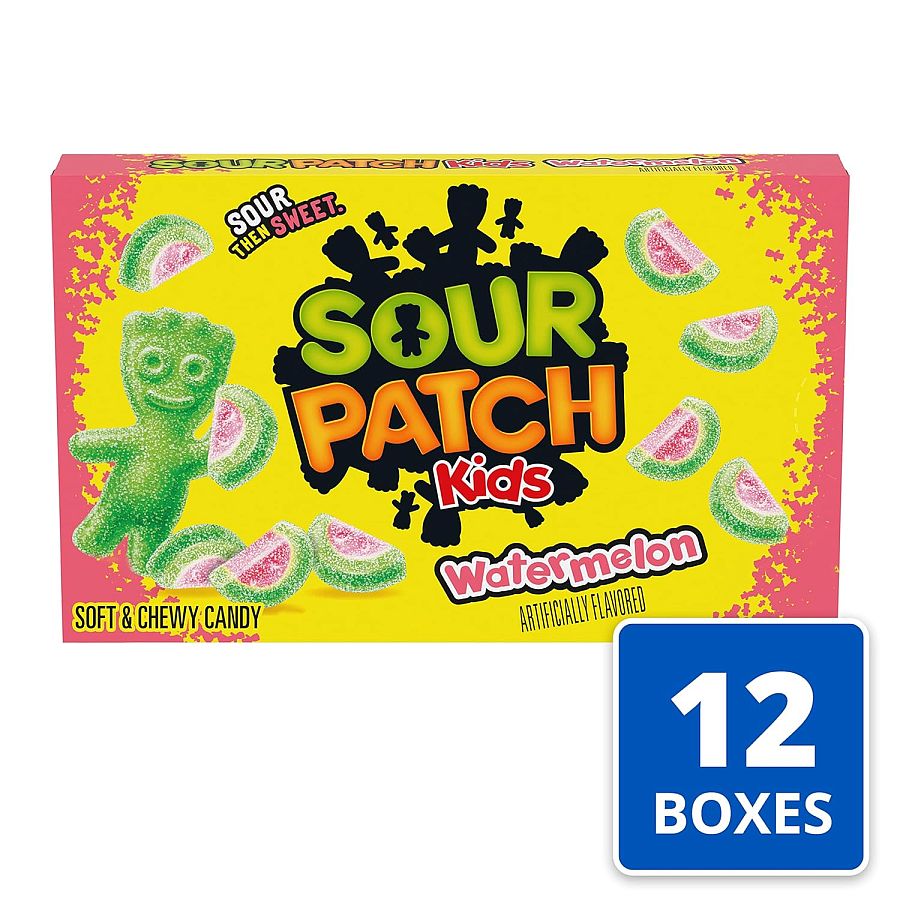 Sour Patch Watermelon 3.5 ounce 12 count theater box