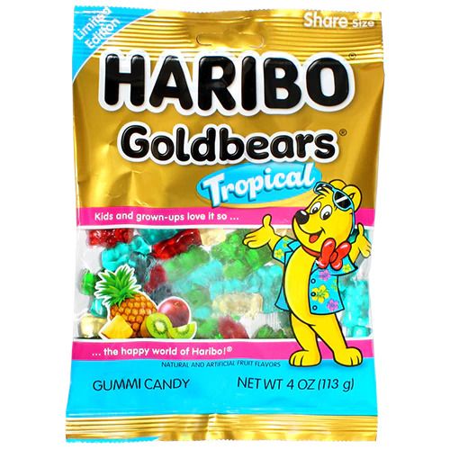 Haribo Goldbears Tropical Limited Edition Peg Bag 4oz