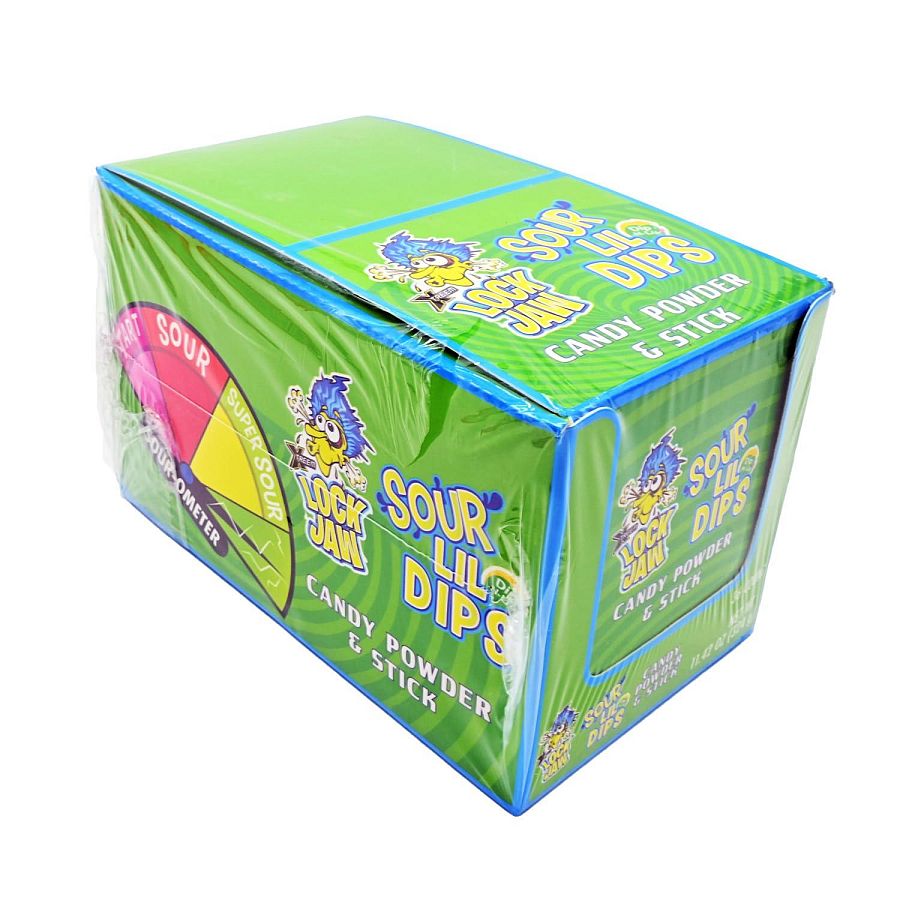 Kokos Lock Jaw Sour Candy Powder and Stick 36ct Box 0.31 Ounce