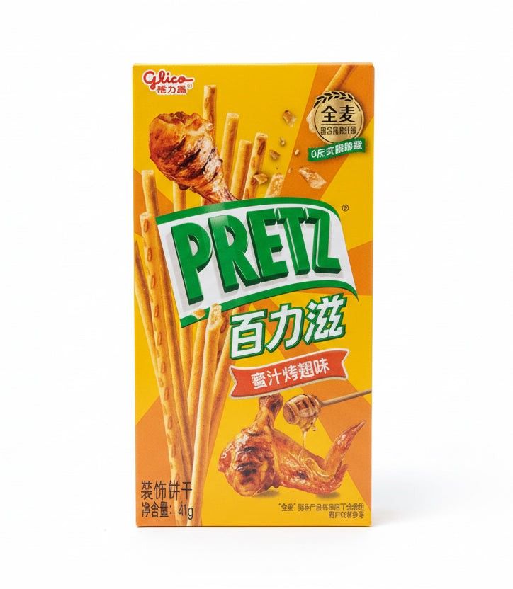 Glico Pretz Honey Glazed Chicken Wing Pretzel Sticks 1.59oz 9 Pack