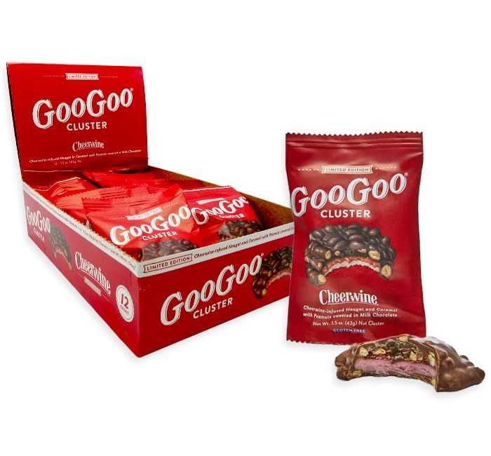 Goo Goo Cluster CHEERWINE Nougat Chocolate Cluster 1.75oz 12ct