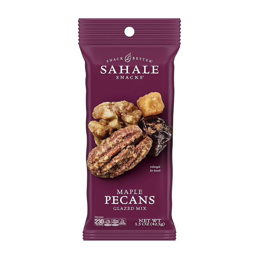Sahale Maple Pecans Glazed Mix, 1.5 0z 9 ct Tray