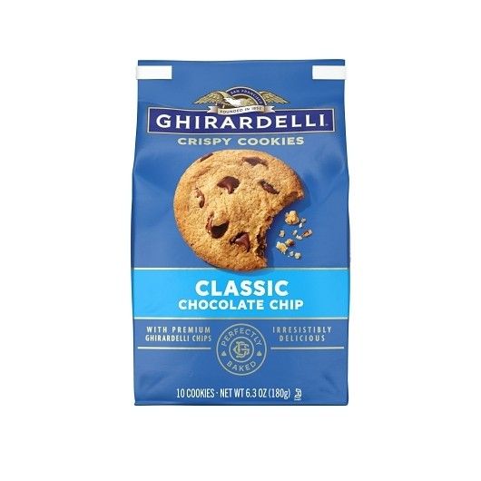 Ghirardelli Chocolate Chip Crispy Cookie 6.3 oz 6 Pack