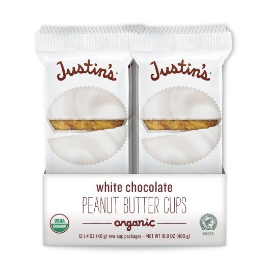 Justin's White Chocolate Peanut Butter Cups 1.4 oz 12 ct