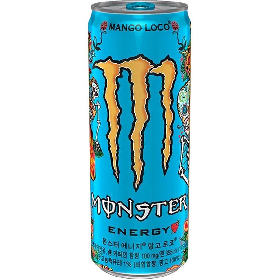 Monster Energy Korea Import Mango Loco 12oz Pack of 12