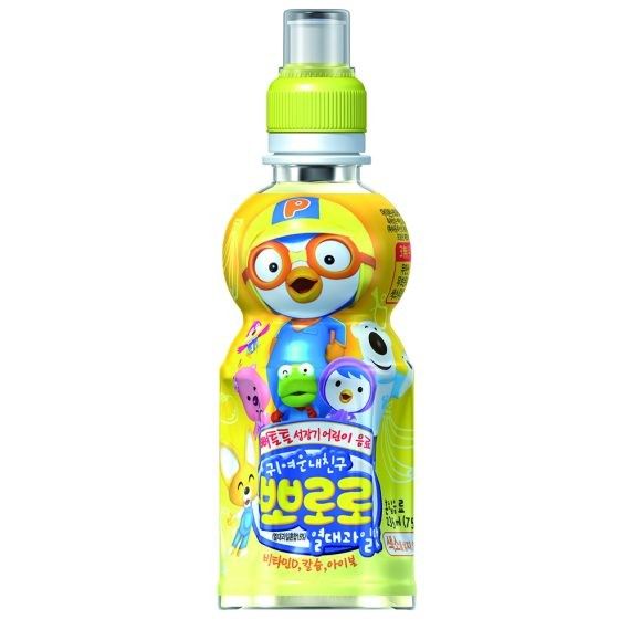 Pororo Korea Fruit Juice Drink Sport Bottle TROPICAL FRUIT 7.95oz 24 Pack