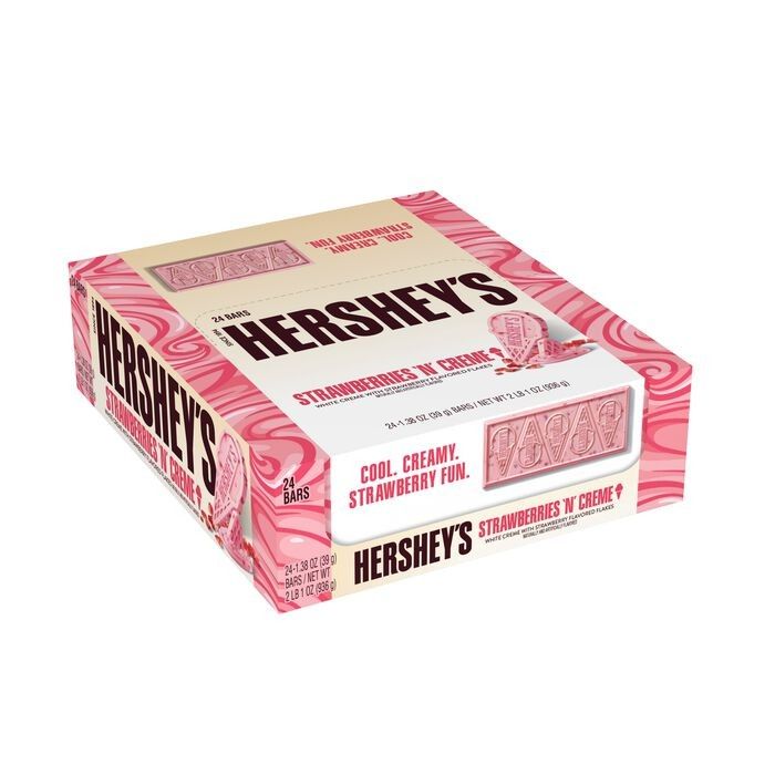 HERSHEY'S Strawberries  Creme Ice Cream 1.38oz 24ct