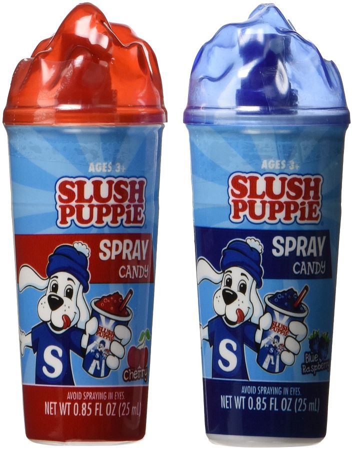 Slush Puppie Spray Candy 12 Ct 0.84 Oz Tray