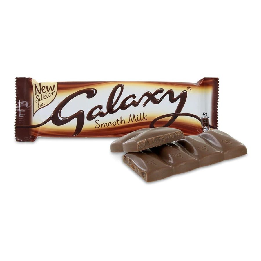 Mars UK Import Galaxy Smooth MILK Chocolate Bar 42g 24ct